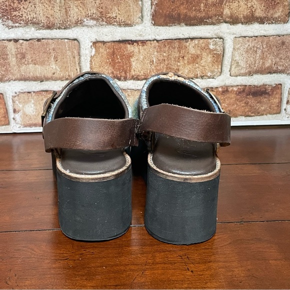 Free People Astrid Stargazer Mix Platform Mules Size 6.5 - Picture 6 of 11